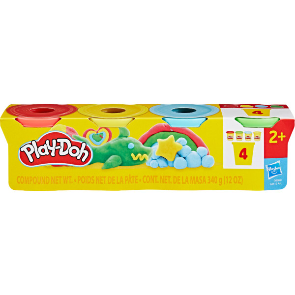 Фото - Расходники Hasbro 4 баночки G0688 Play-Doh CLASSIC (G0512_G0688)