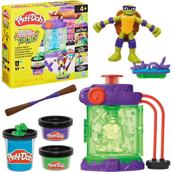 Фото - Наборы для лепки Hasbro Play-Doh Ракушки-ниндзя: Мутационная станция (G0557)