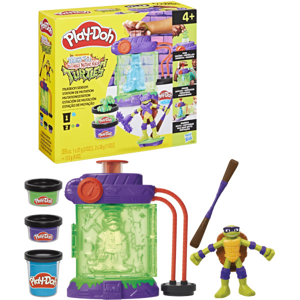 Фото - Наборы для лепки Hasbro Play-Doh Ракушки-ниндзя: Мутационная станция (G0557)