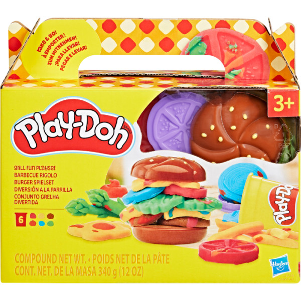 Фото - Наборы для лепки Hasbro Play-Doh Кулинарные формочки G1614 GRILL FUN PLAYSET (G1609_G1614)