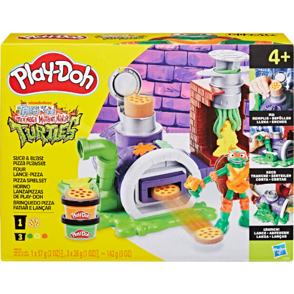 Фото - Наборы для лепки Hasbro Play-Doh Черепашки-ниндзя: Пицца-атака (G1829)