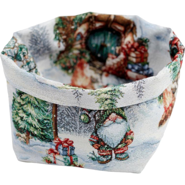 Фото - Хлебница Прованс Новогодняя Рождественский костер 16х14х15 см (038404)