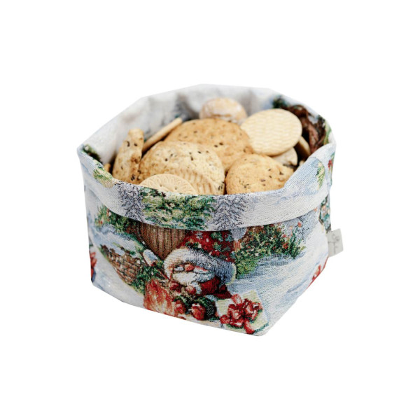 Фото - Хлебница Прованс Новогодняя Рождественский костер 16х14х15 см (038404)