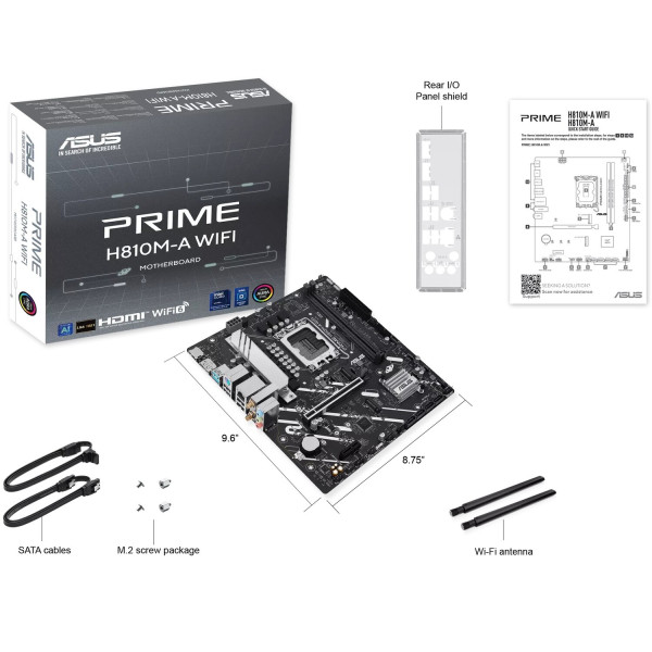 Фото - Материнская плата Asus PRIME H810M-A WIFI DDR5
