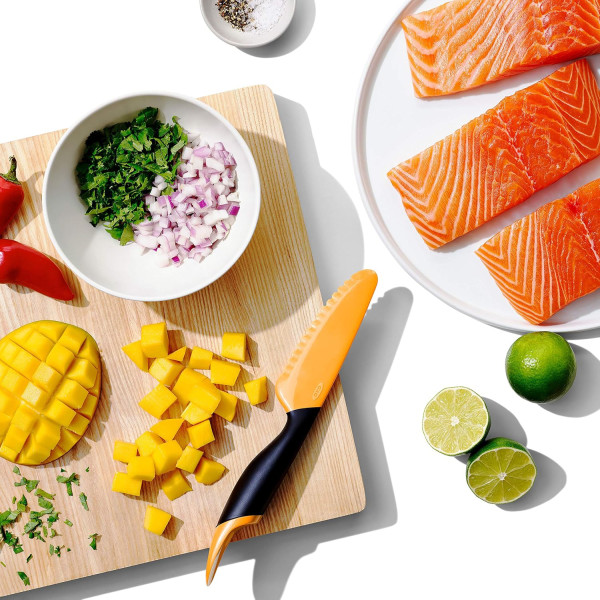 Фото - Нож кухонный OXO для манго Оранжевий (11305600)