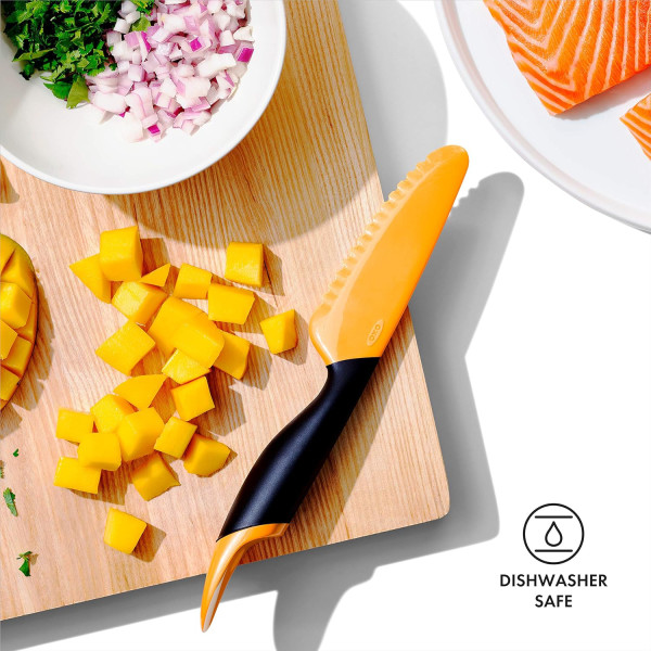 Фото - Нож кухонный OXO для манго Оранжевий (11305600)