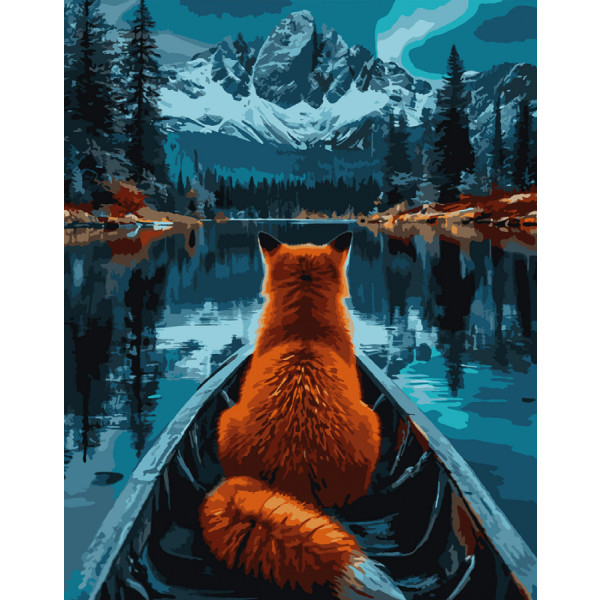 Фото - Картина по номерам Santi Лиса и горы 40х50 см (955756) Фото - Картина по номерам Santi Лиса и горы 40х50 см (955756)