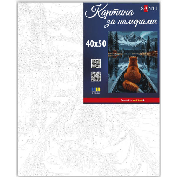Фото - Картина по номерам Santi Лиса и горы 40х50 см (955756)