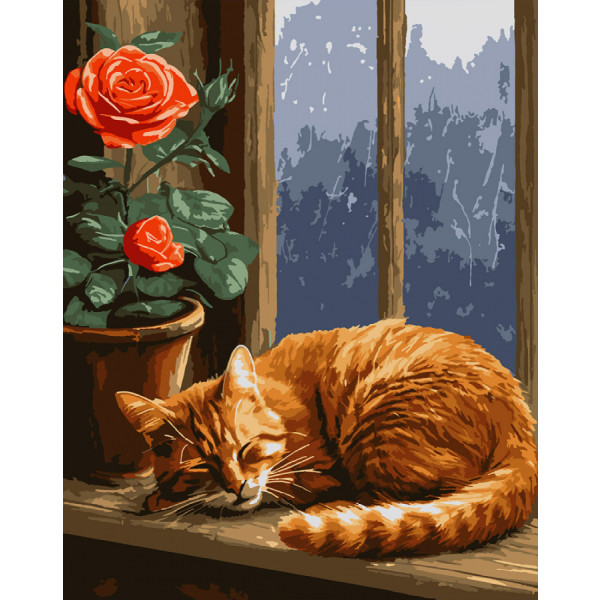 Фото - Картина по номерам Santi Сладкие сны котика 40х50 см (955757) Фото - Картина по номерам Santi Сладкие сны котика 40х50 см (955757)