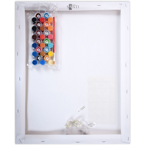 Фото - Картина по номерам Santi Блестящая роза 40х50 см LED подсветка (956647)