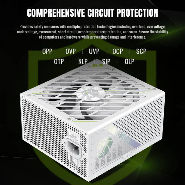 Фото - Блок питания для ПК Gamemax GX PRO 1050G WH