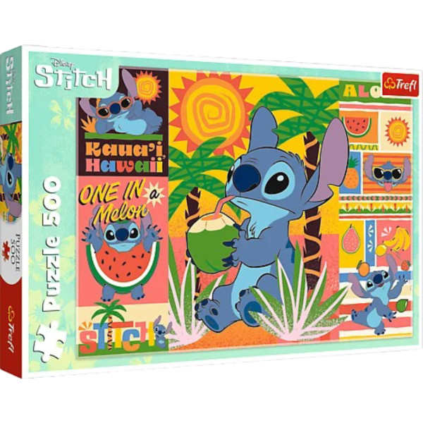 Фото - Пазлы (8+) Trefl "500" Lilo&Stitch Каникулы со Стичом (74834)