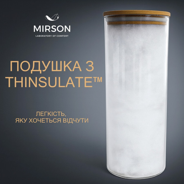 Фото - Подушка стандартная MirSon Eco Thinsulate Silver 139 60х60 см (2200000393098)