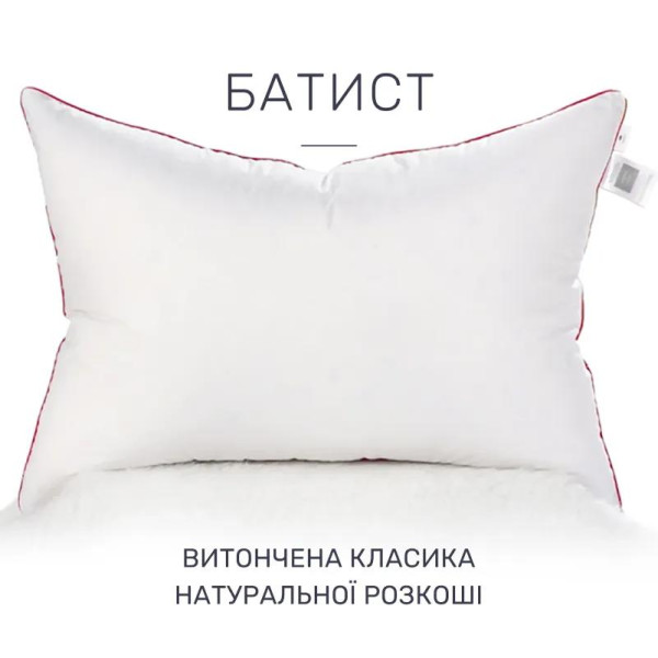 Фото - Подушка стандартная MirSon DeLuxe Eco-Soft №469 60х60 см (2200000625250)