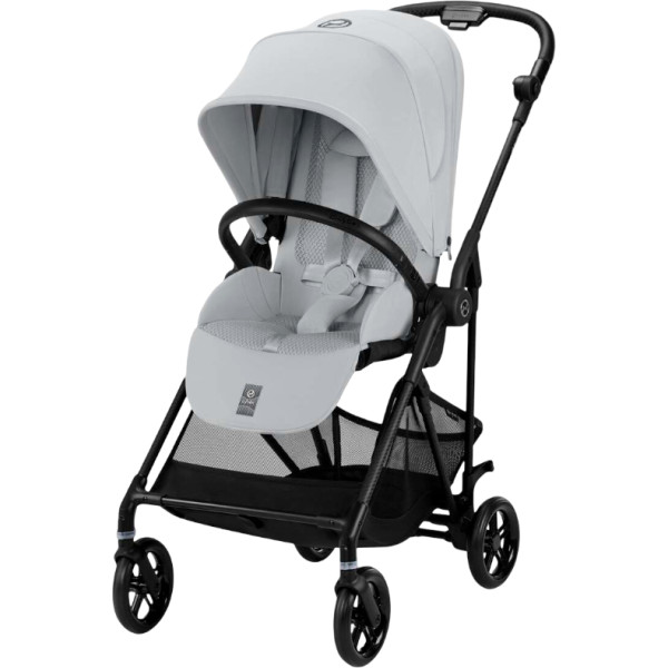 Фото - Коляска прогулочная Cybex Melio Carbon Fog Grey (с бампером)