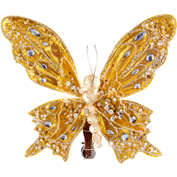 Фото - Ёлочная игрушка Lefard Бабочка 7х9 см (66-195)