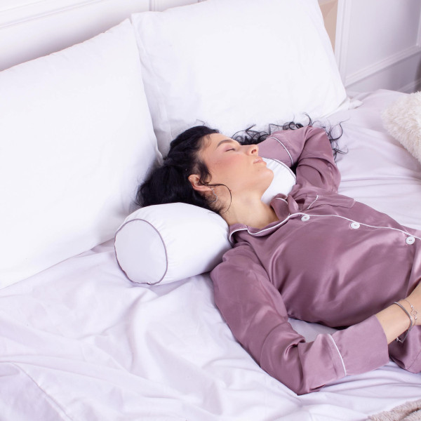 Фото - Подушка валик MirSon №8338 Eco Line White Tencel 70х16 см (2200006250142)