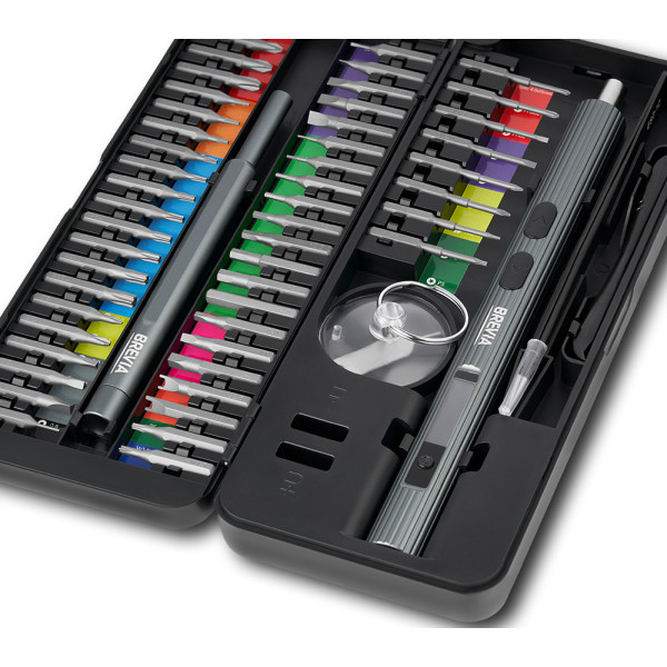 Фото - Аккумуляторная отвертка Brevia 58 в 1 (55058EPC)