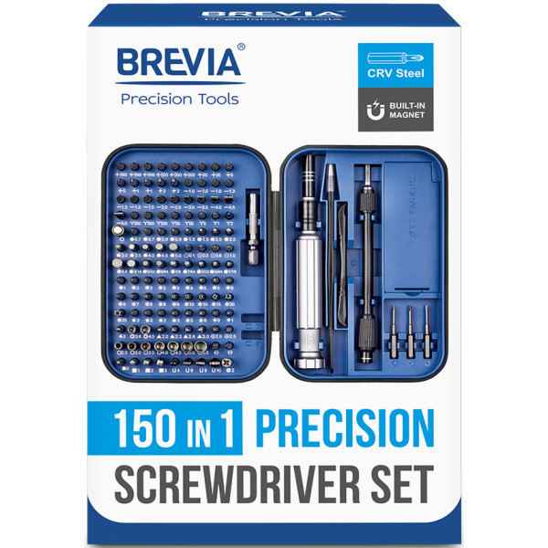 Фото - Отвертка со сменными битами Brevia 150 в 1 (55150MPC)