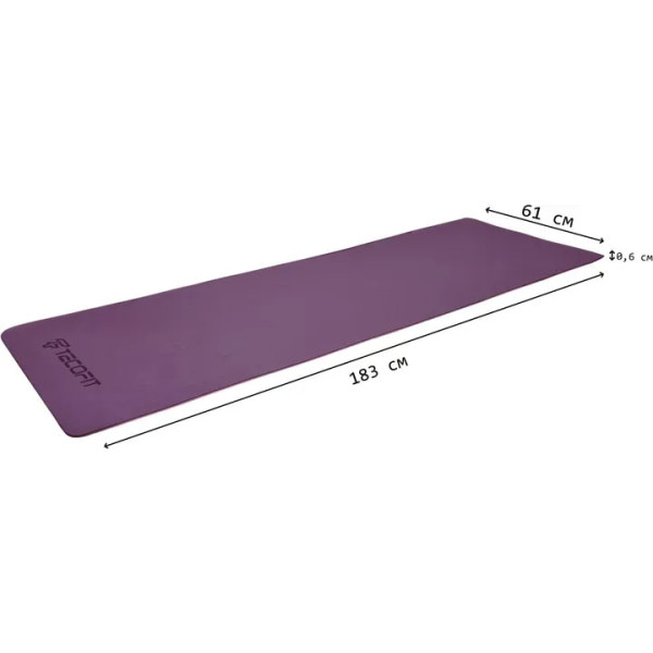 Фото - Коврик для йоги и фитнеса TECOFIT Dual Color TPE Mat 183х61х0.6 см Purple/Pink (TOP18013825/3)