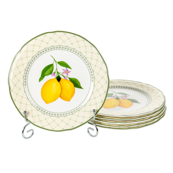 Фото - Набор тарелок Lefard Амальфи 6 шт. 20 см (922-088)