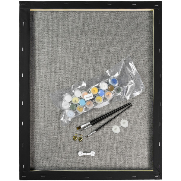 Фото - Картина по номерам Strateg Ладанна на черном фоне 40х50 см (AH1145)