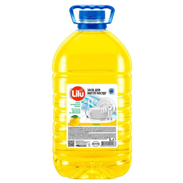 Фото - Средство для ручного мытья посуды LILU Лимон, 5 л