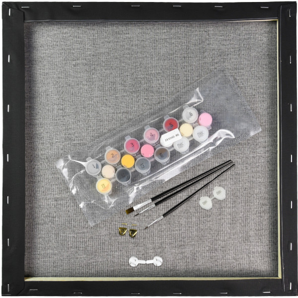 Фото - Картина по номерам Strateg Гостиная на черном фоне 40х40 см (AV4040-88)