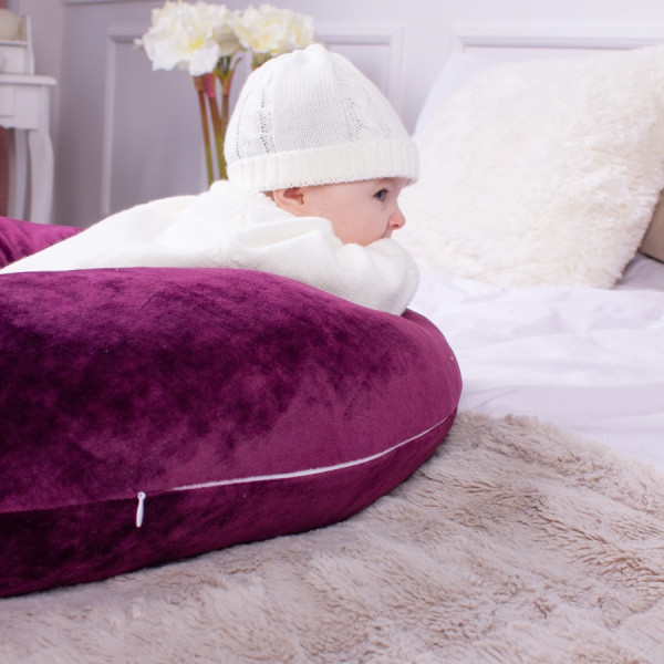 Фото - Подушка для кормления MirSon №8301 Velvet Line 28-0002 Excalibur Велюр 30х170х20 см (2200006200260)