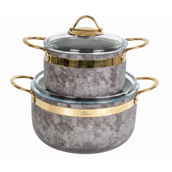 Фото - Набор посуды Brioni Royal Stone Sandstone gold 4 пр. (764-066)