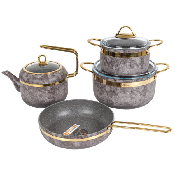Фото - Набор посуды Brioni Royal Stone Sandstone gold 4 пр. (764-066)