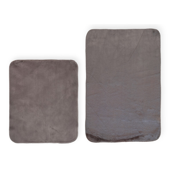 Фото - Набор ковров с эко-мехом DarianA Moon 50х60+60х90 см ореховый (1000009441)