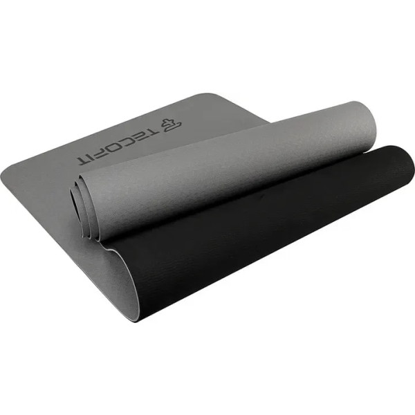 Фото - Коврик для йоги и фитнеса TECOFIT Dual Color TPE Mat 183х61х0.6 см Black/Grey (TOP18013825/1)