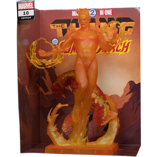 Фото - Коллекционная фигурка McFarlane Toys MARVEL Human Torch - Collectible with Scene #10 30.5 см (14843)