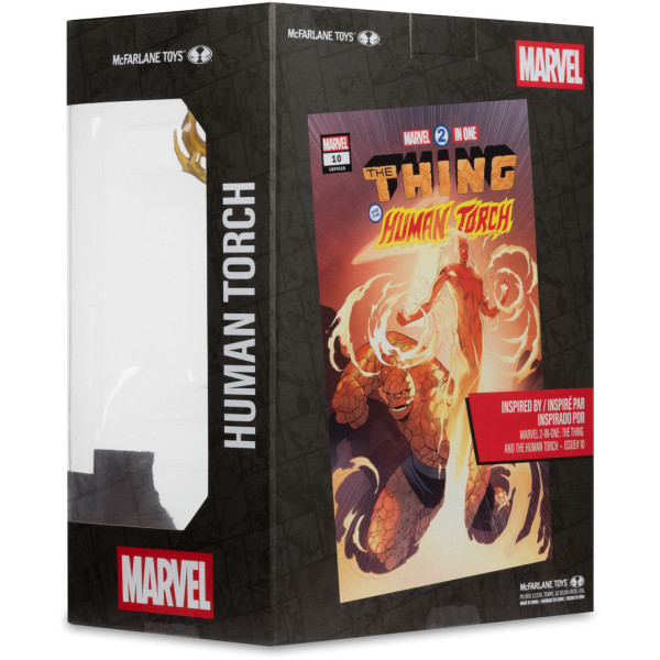Фото - Коллекционная фигурка McFarlane Toys MARVEL Human Torch - Collectible with Scene #10 30.5 см (14843)