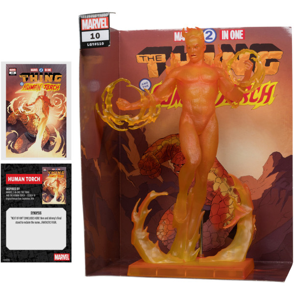 Фото - Коллекционная фигурка McFarlane Toys MARVEL Human Torch - Collectible with Scene #10 30.5 см (14843)