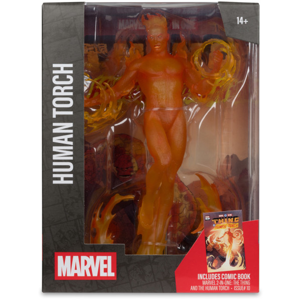 Фото - Коллекционная фигурка McFarlane Toys MARVEL Human Torch - Collectible with Scene #10 30.5 см (14843)