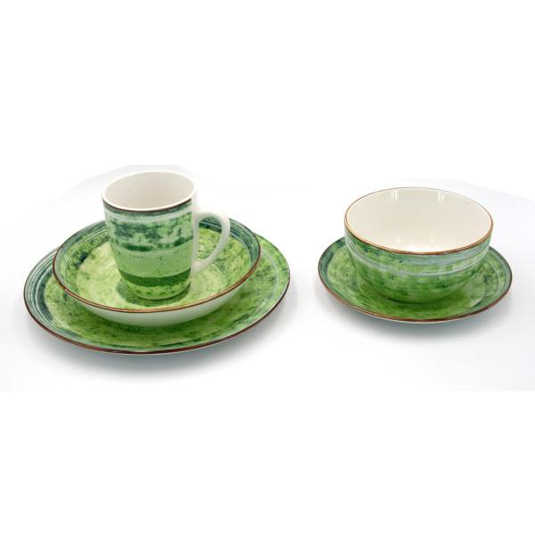 Фото - Тарелка десертная Milika Sand Green 19 см (M0570-TRSC251816-75P)