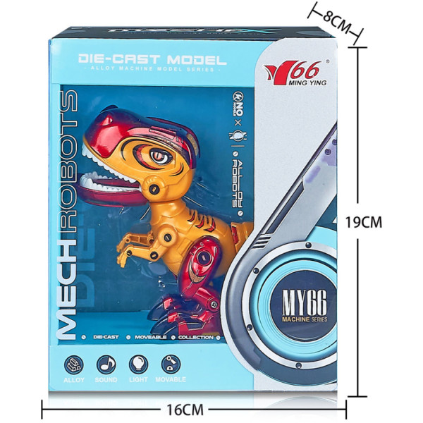 Фото - Интерактивная игрушка MING YUAN Динозавр (свет, звук) в ассортименте (MY66-J1203)