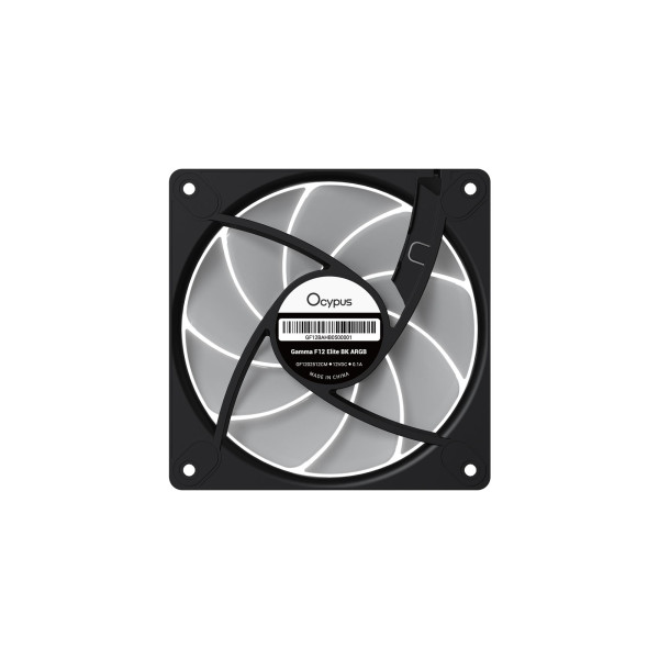 Фото - Корпусный вентилятор OCYPUS 120MM GAMMA F12 ELITE BK ARGB (GAMMA-F12-BK1AM00E-GL)