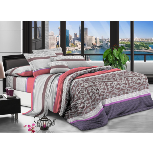 Фото - Комплект постельного белья Zastelli 15174-8 жатка 145х210 см серый (12572) Фото - Комплект постельного белья Zastelli 15174-8 жатка 145х210 см серый (12572)