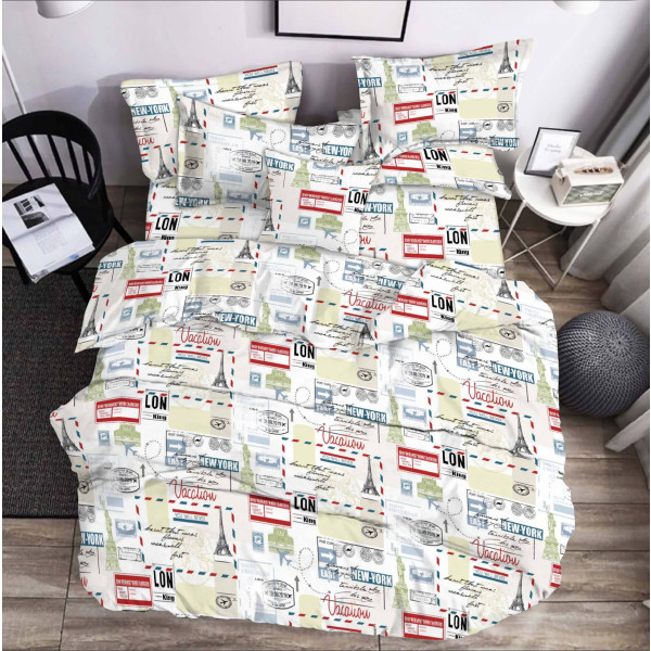 Фото - Комплект постельного белья Zastelli London бязь 2х145х210 Разноцветный (20465)