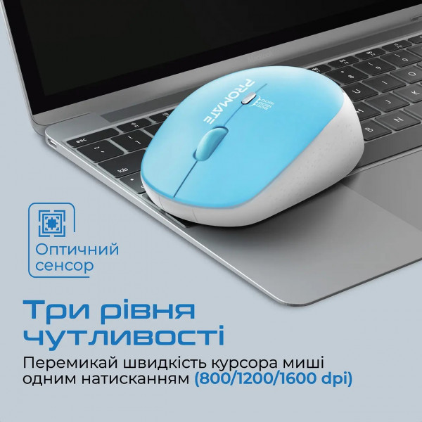 Фото - Мышь беспроводная Promate Tracker Blue