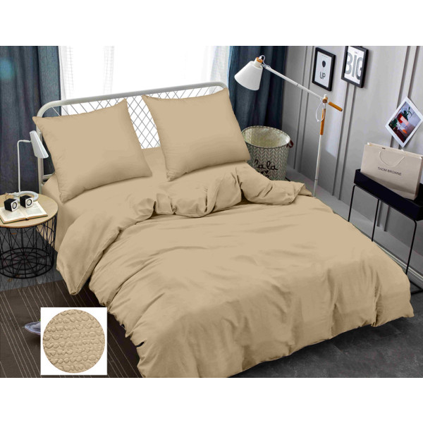 Фото - Комплект постельного белья Zastelli Латте Beige жатка 2х145х210 (20666)