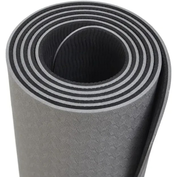 Фото - Коврик для йоги и фитнеса TECOFIT Dual Color TPE Mat 183х61х0.6 см Black/Grey (TOP18013825/1)