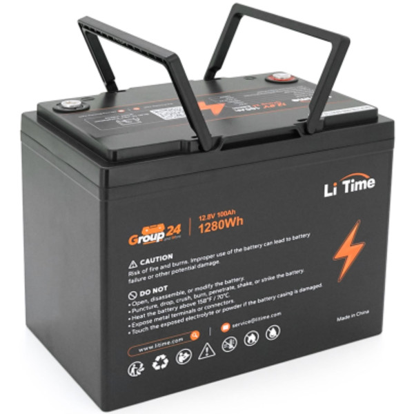 Фото - Аккумулятор для ИБП Li-TIME Group 24 LiFePO4 12.8 100Ah 1280Wh ()
