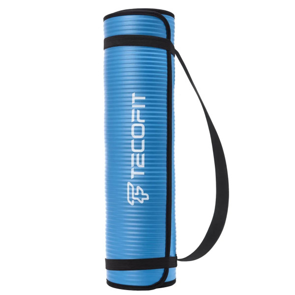 Фото - Коврик для йоги и фитнеса TECOFIT Коврик/мат TECOFIT NBR 183x61x1 см Blue-Black +чехол-сумка в подарок (TOP18124795/1)