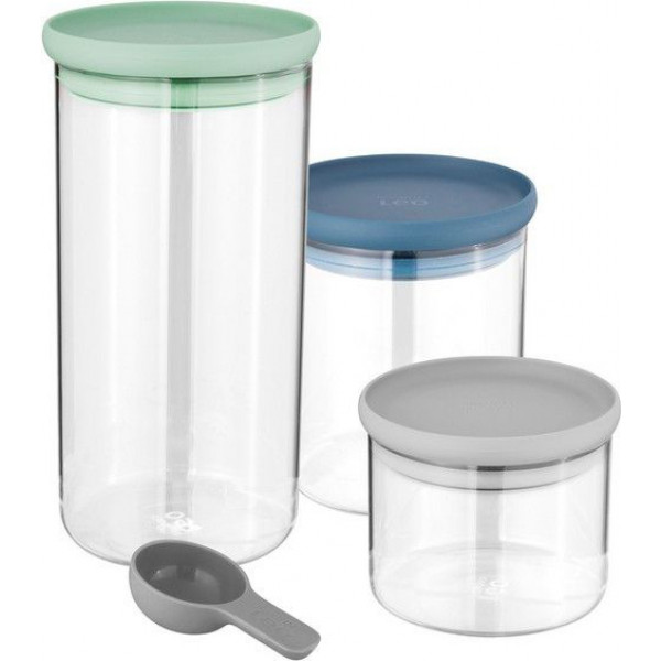 Фото - Набор емкостей для сыпучих Berghoff 3950125 LEO 3 шт.чих Фото - Набор емкостей для сыпучих Berghoff 3950125 LEO 3 шт.чих