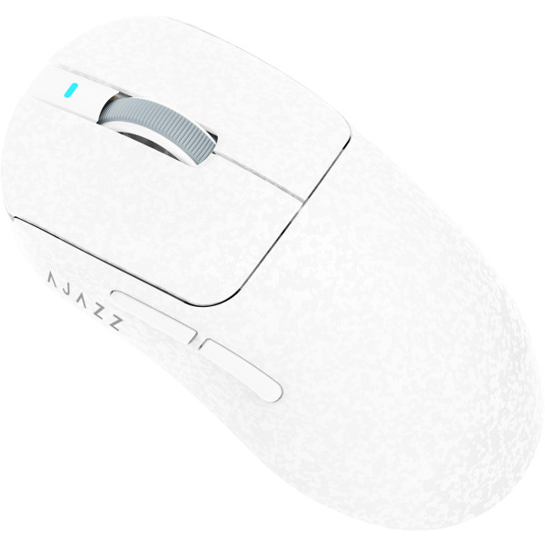 Фото - Мышь беспроводная игровая Ajazz AJ199 Carbon fiber Wireless/Bluetooth/USB White (AJ199-W)