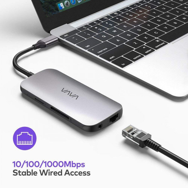 Фото - Хаб USB VAVA USB-C Hub 9-in-1 Adapter Power Delivery (VA-UC006)